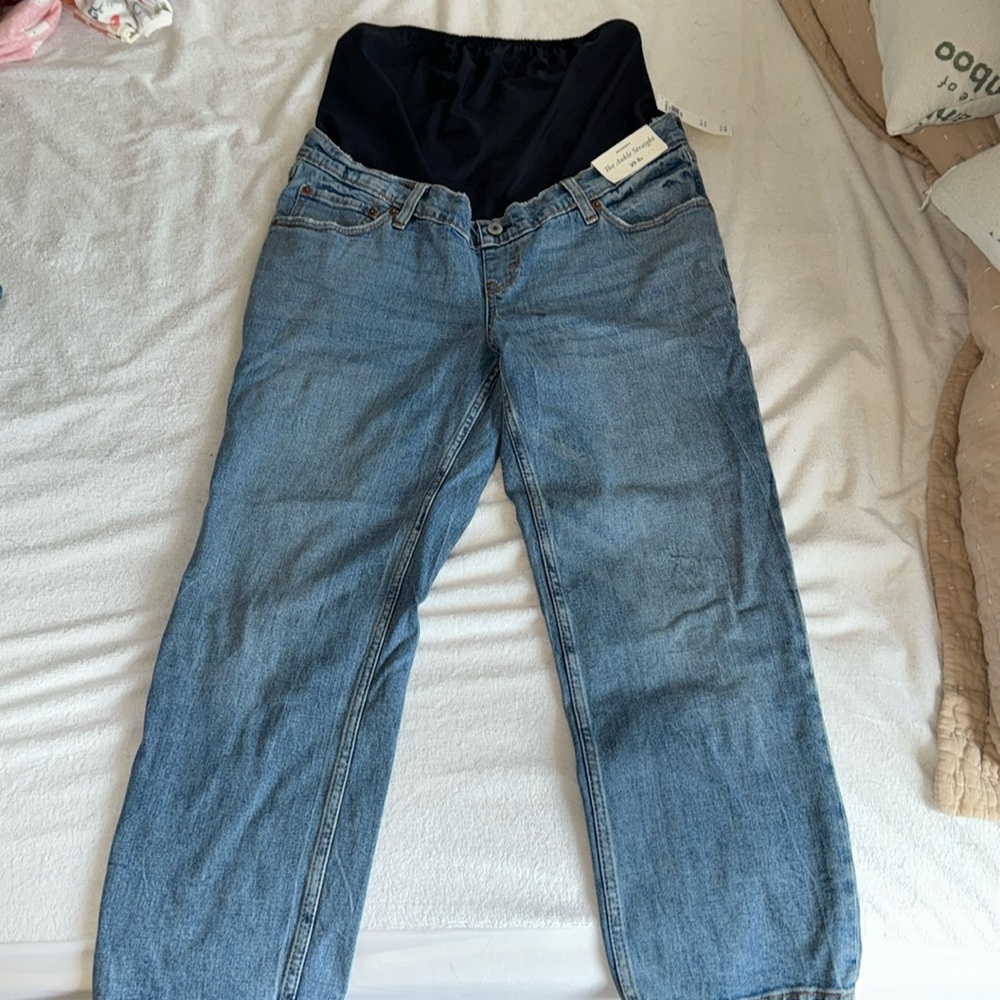 Abercrombie Maternity Ankle Straight Jeans